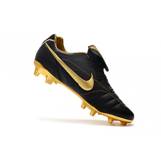 Kopačky Nike Tiempo Legend 7 R10 Elite FG Černá Zlatý