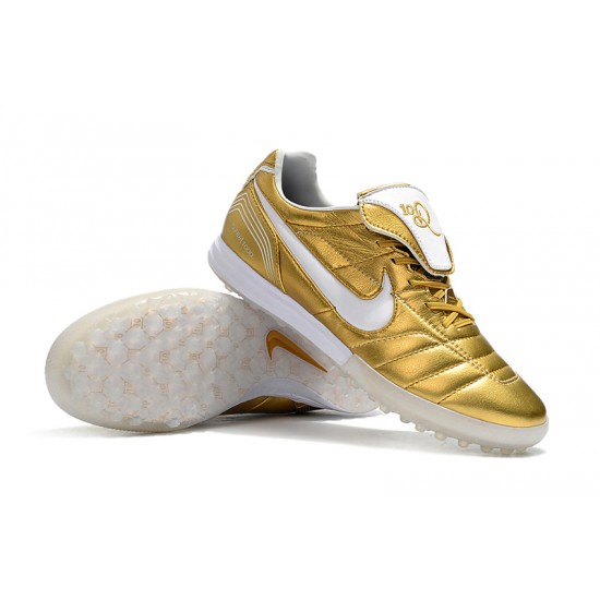 Kopačky Nike Tiempo Legend 7 R10 Elite TF Zlatý Bílý