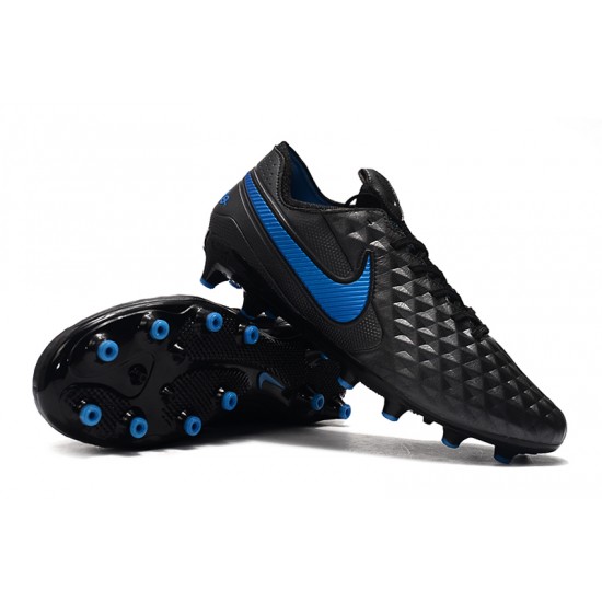 Kopačky Nike Tiempo Legend 8 Elite AG Černá Modrý