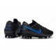 Kopačky Nike Tiempo Legend 8 Elite AG Černá Modrý