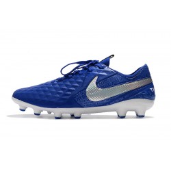 Kopačky Nike Tiempo Legend 8 Elite AG Modrý Stříbrný