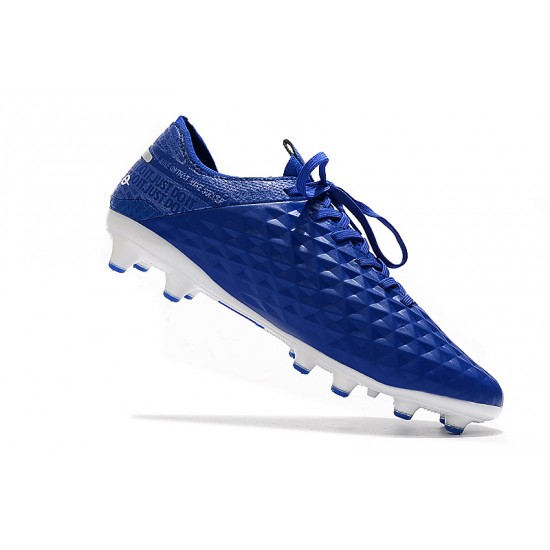 Kopačky Nike Tiempo Legend 8 Elite AG Modrý Stříbrný