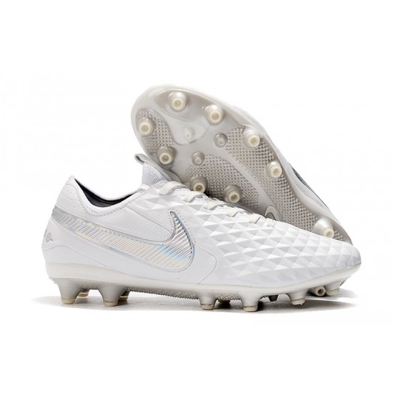 Kopačky Nike Tiempo Legend 8 Elite AG Bílý Stříbrný