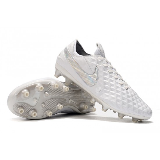 Kopačky Nike Tiempo Legend 8 Elite AG Bílý Stříbrný