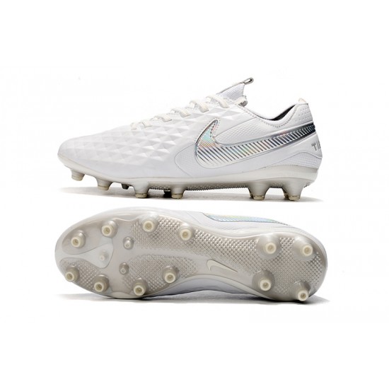 Kopačky Nike Tiempo Legend 8 Elite AG Bílý Stříbrný