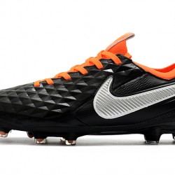 Kopačky Nike Tiempo Legend 8 Elite FG Černá Stříbrný oranžový