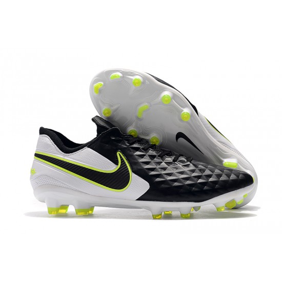 Kopačky Nike Tiempo Legend 8 Elite FG Černá Bílý Neon Zelená