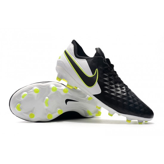 Kopačky Nike Tiempo Legend 8 Elite FG Černá Bílý Neon Zelená