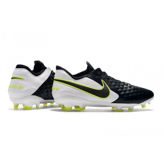 Kopačky Nike Tiempo Legend 8 Elite FG Černá Bílý Neon Zelená