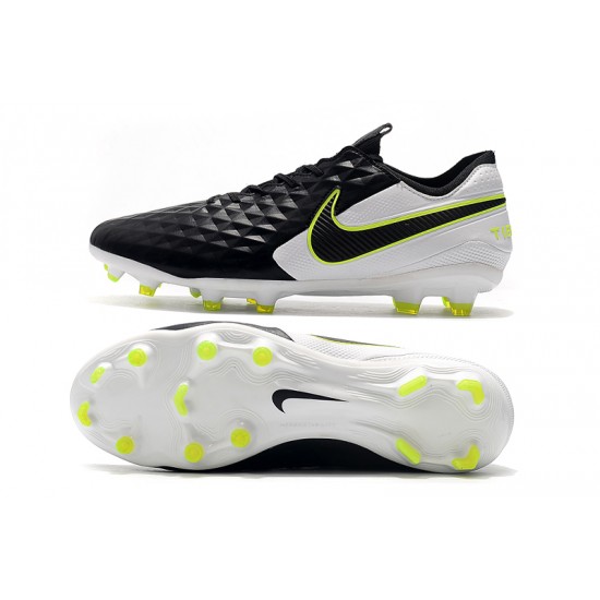 Kopačky Nike Tiempo Legend 8 Elite FG Černá Bílý Neon Zelená