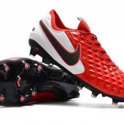 Kopačky Nike Tiempo Legend 8 Elite FG Červené Bílý Černá