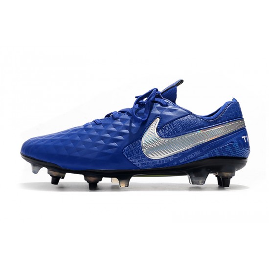 Kopačky Nike Tiempo Legend 8 Elite SG-Pro AC Modrý Stříbrný