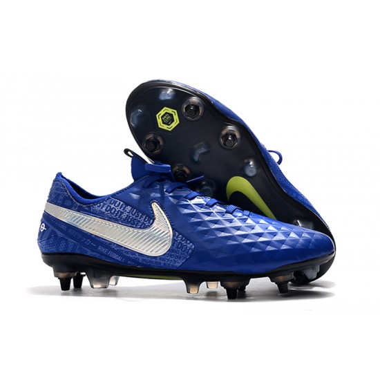 Kopačky Nike Tiempo Legend 8 Elite SG-Pro AC Modrý Stříbrný