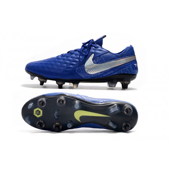 Kopačky Nike Tiempo Legend 8 Elite SG-Pro AC Modrý Stříbrný