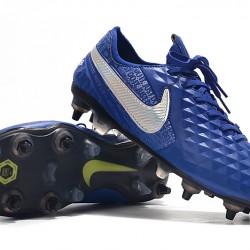 Kopačky Nike Tiempo Legend 8 Elite SG-Pro AC Modrý Stříbrný