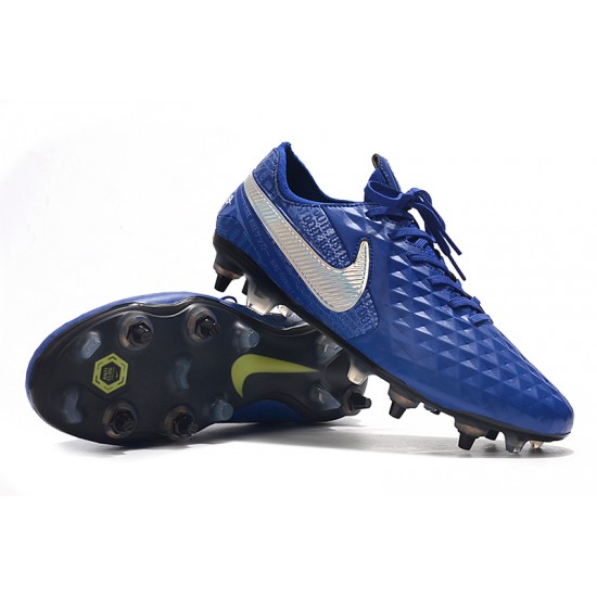 Kopačky Nike Tiempo Legend 8 Elite SG-Pro AC Modrý Stříbrný