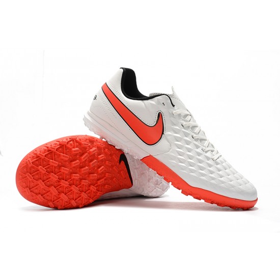 Kopačky Nike Tiempo Legend VIII Club TF Bílý oranžový