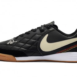 Kopačky Nike Tiempo Ligera IV IC Leather Černá Bílý