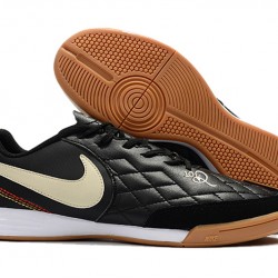 Kopačky Nike Tiempo Ligera IV IC Leather Černá Bílý