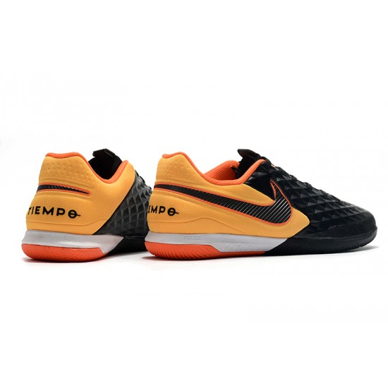 Kopačky Nike Tiempo Lunar Legend VIII Pro IC Černá oranžový