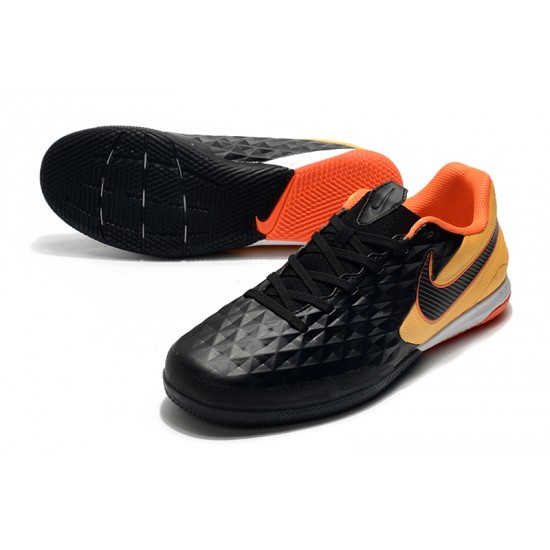 Kopačky Nike Tiempo Lunar Legend VIII Pro IC Černá oranžový