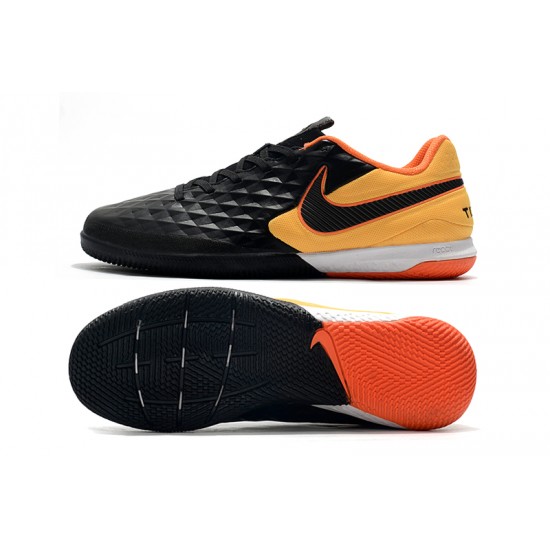 Kopačky Nike Tiempo Lunar Legend VIII Pro IC Černá oranžový