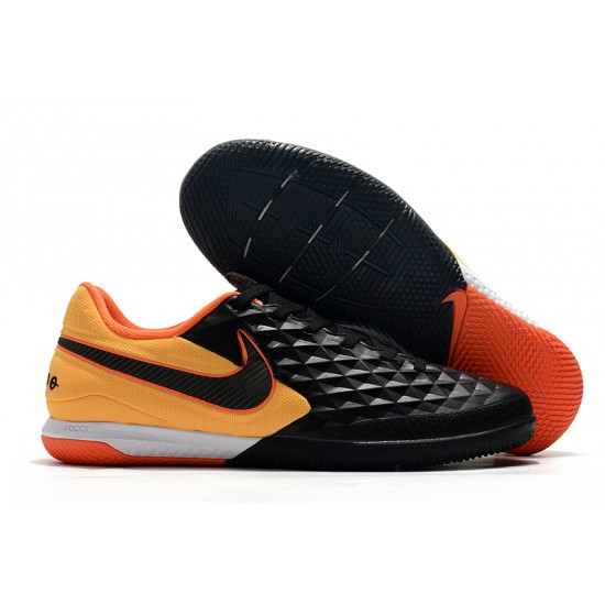 Kopačky Nike Tiempo Lunar Legend VIII Pro IC Černá oranžový