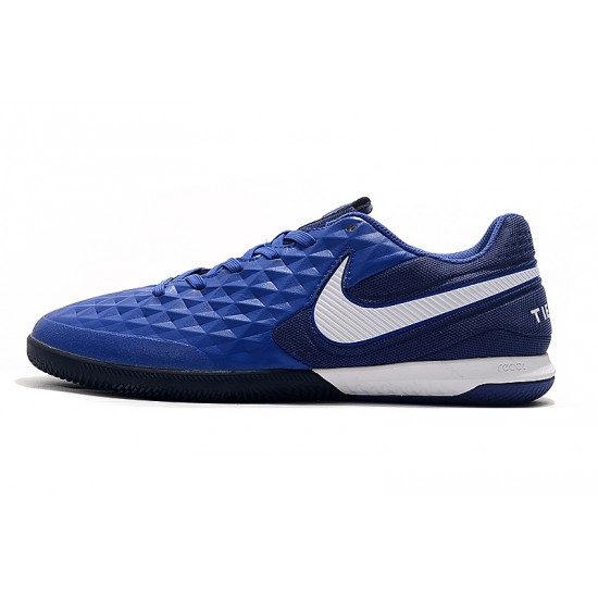 Kopačky Nike Tiempo Lunar Legend VIII Pro IC Modrý Bílý