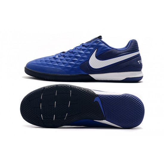 Kopačky Nike Tiempo Lunar Legend VIII Pro IC Modrý Bílý