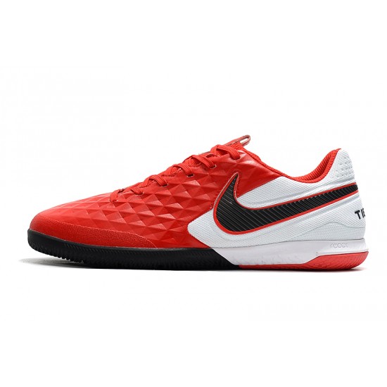 Kopačky Nike Tiempo Lunar Legend VIII Pro IC Červené Bílý