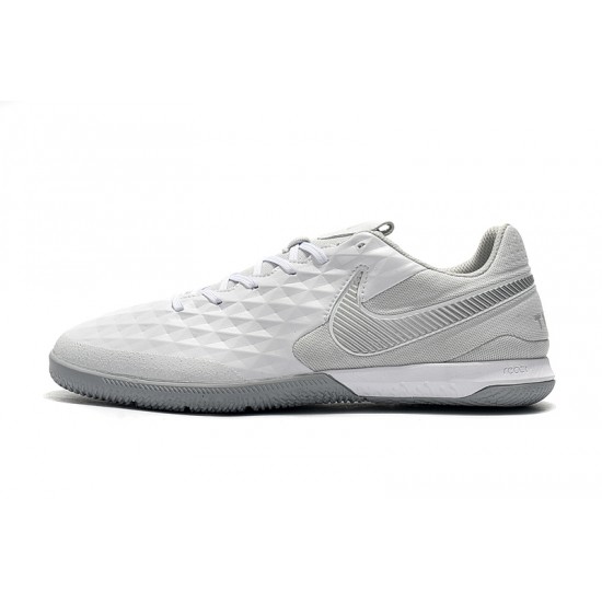 Kopačky Nike Tiempo Lunar Legend VIII Pro IC Bílý Stříbrný