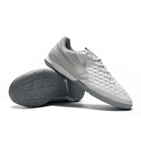 Kopačky Nike Tiempo Lunar Legend VIII Pro IC Bílý Stříbrný