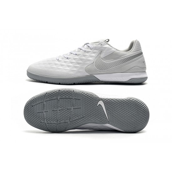 Kopačky Nike Tiempo Lunar Legend VIII Pro IC Bílý Stříbrný