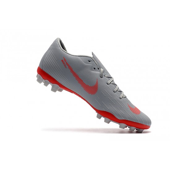 Kopačky Nike Vapor 12 Academy CR7 AG-R Šedá Červené