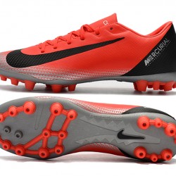 Kopačky Nike Vapor 12 Academy CR7 AG-R Červené Stříbrný Černá