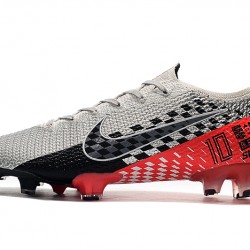 Kopačky Nike Vapor 13 Elite NJR FG Flyknit 360 Stříbrný Červené