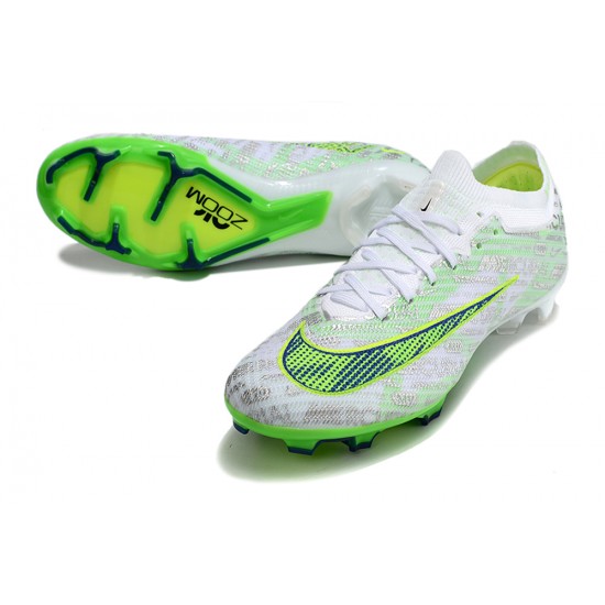 Kopačky Nike Air Zoom Mercurial Vapor XV Elite FG Low-top Bílý Žlutý Zelená