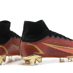 Kopačky Nike Mercurial Superfly 8 Elite FG High-top Černá Hnědý Zlato