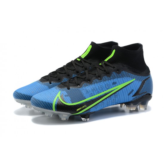 Kopačky Nike Mercurial Superfly 8 Elite FG High-top Modrý Černá