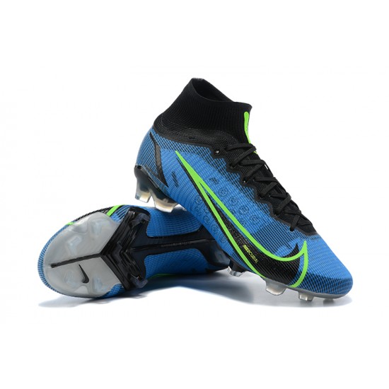 Kopačky Nike Mercurial Superfly 8 Elite FG High-top Modrý Černá