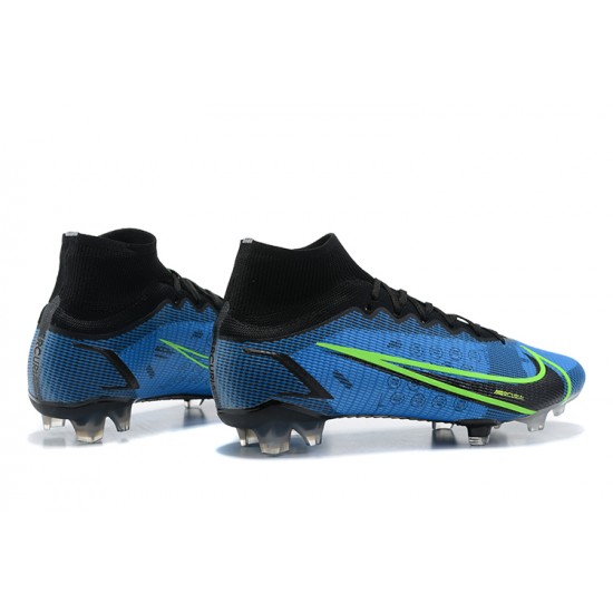 Kopačky Nike Mercurial Superfly 8 Elite FG High-top Modrý Černá