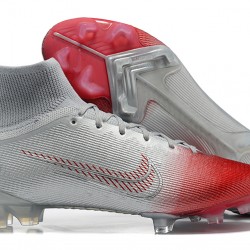 Kopačky Nike Mercurial Superfly 8 Elite FG High-top Sliver Červené