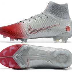 Kopačky Nike Mercurial Superfly 8 Elite FG High-top Sliver Červené