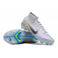 Kopačky Nike Mercurial Superfly 8 Elite FG High-top Bílý Modrý Multi