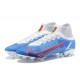 Kopačky Nike Mercurial Superfly 8 Elite FG High-top Bílý Modrý Sliver