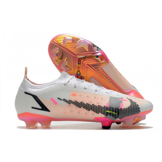 Kopačky Nike Mercurial Superfly 8 Elite FG Low-top Bílý Růžový