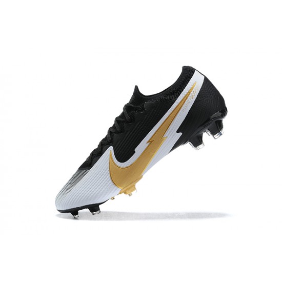 Kopačky Nike Mercurial Vapor 13 Elite FG Černá Zlato Bílý Low-top