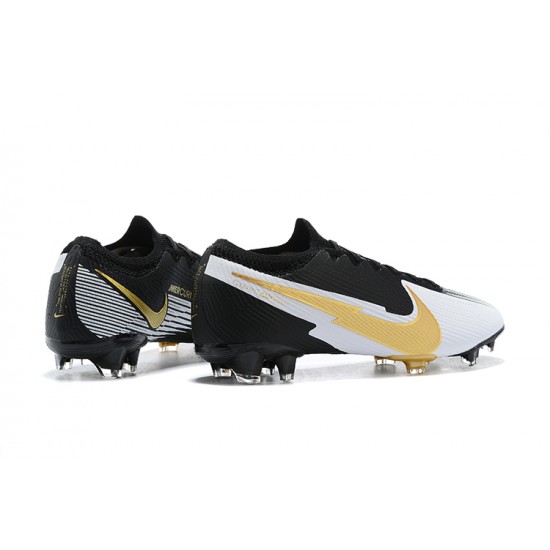 Kopačky Nike Mercurial Vapor 13 Elite FG Černá Zlato Bílý Low-top