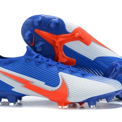 Kopačky Nike Mercurial Vapor 13 Elite FG Modrý Bílý Oranžovýý Low-top