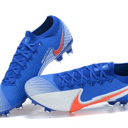 Kopačky Nike Mercurial Vapor 13 Elite FG Modrý Bílý Oranžovýý Low-top